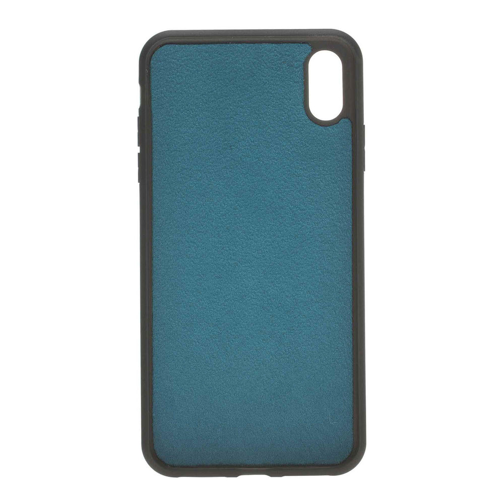 iPhone XS Max Turquoise Leather Detachable 2-in-1 Wallet Case with Card Holder - Hardiston - 7