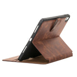 iPad Black Leather Wallet Case by Hardiston - premium iPad Cases