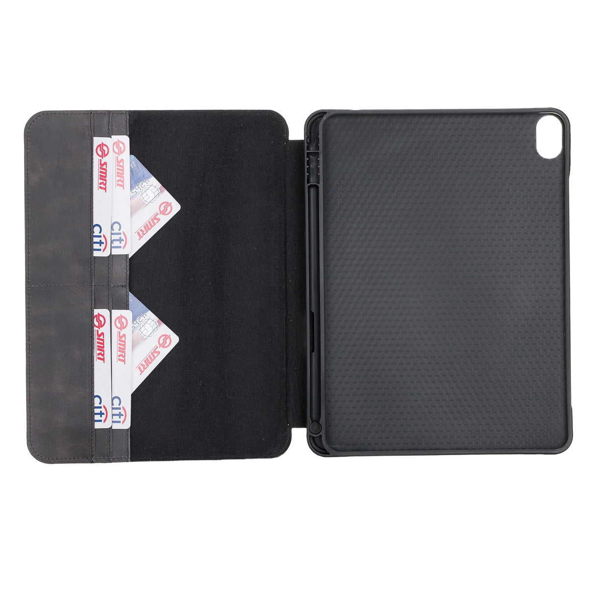 iPad Black Leather Wallet Case by Hardiston - premium iPad Cases
