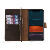 iPhone 11 Pro Dual Fold Magnetic Detachable Leather Wallet Case by Hardiston - premium iPhone 11 Cases