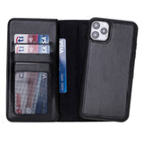 iPhone 11 Pro Max Dual Fold Magnetic Detachable Leather Wallet Case by Hardiston - premium iPhone 11 Cases