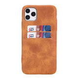 iPhone 11 Pro Max Snap - on Full Cover Leather Case with Credit Card Slots by Hardiston - premium iPhone 11 Cases