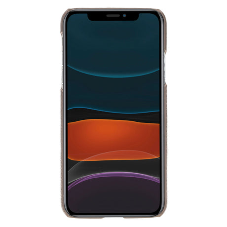 iPhone 11 Pro Max Snap - on Leather Case with Credit Card Slots by Hardiston - premium iPhone 11 Cases