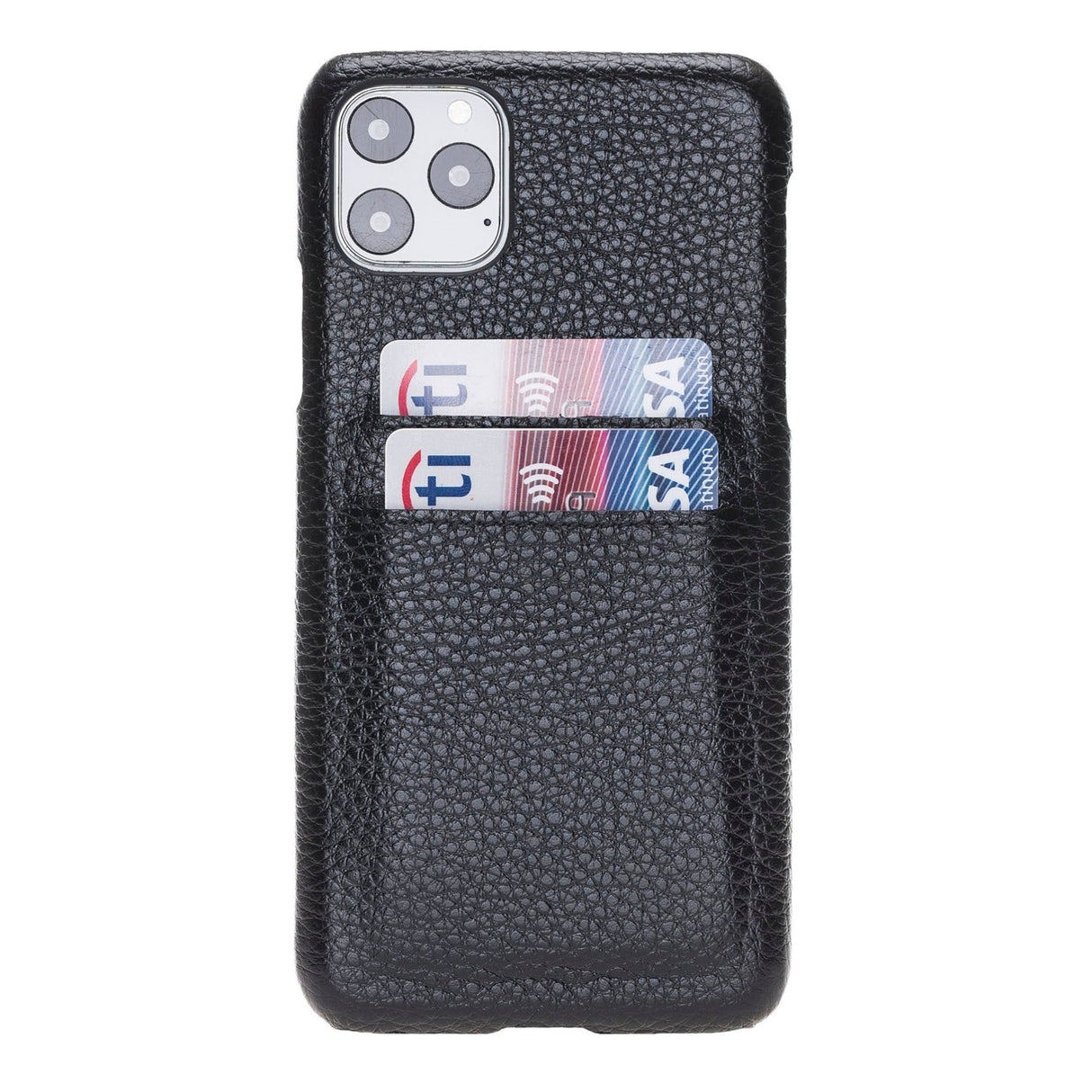 iPhone 11 Pro Max Snap - on Leather Case with Credit Card Slots by Hardiston - premium iPhone 11 Cases