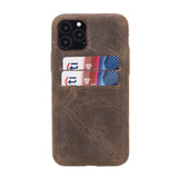iPhone 11 Pro Snap - on Full Cover Leather Case with Credit Card Slots by Hardiston - premium iPhone 11 Cases
