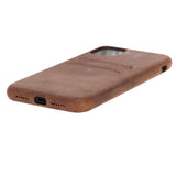 iPhone 11 Pro Snap - on Full Cover Leather Case with Credit Card Slots by Hardiston - premium iPhone 11 Cases