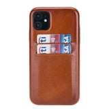 iPhone 11 Snap - on Full Cover Leather Case with Credit Card Slots by Hardiston - premium iPhone 11 Cases
