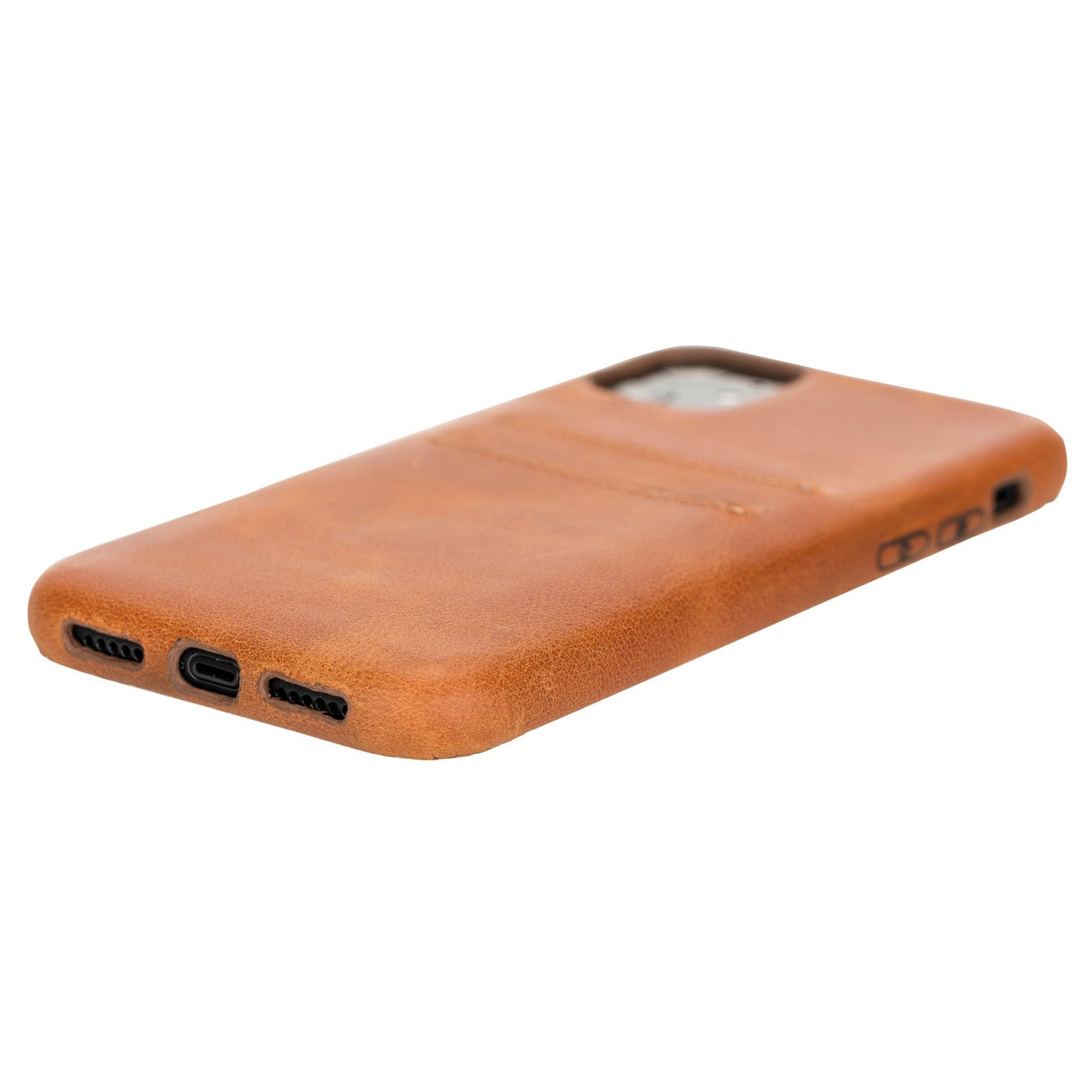 iPhone 11 Snap - on Full Cover Leather Case with Credit Card Slots by Hardiston - premium iPhone 11 Cases