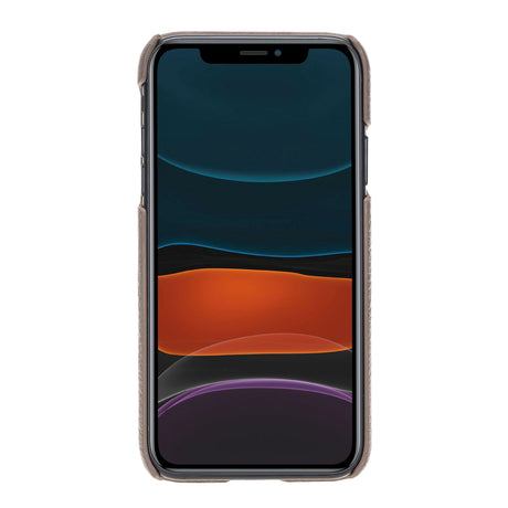 iPhone 11 Snap - on Leather Case with Credit Card Slots by Hardiston - premium iPhone 11 Cases