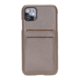 iPhone 11 Snap - on Leather Case with Credit Card Slots by Hardiston - premium iPhone 11 Cases