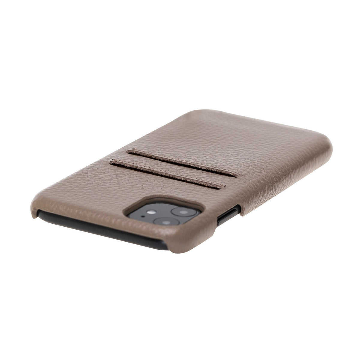 iPhone 11 Snap - on Leather Case with Credit Card Slots by Hardiston - premium iPhone 11 Cases