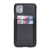 iPhone 11 Snap - on Leather Case with Credit Card Slots by Hardiston - premium iPhone 11 Cases