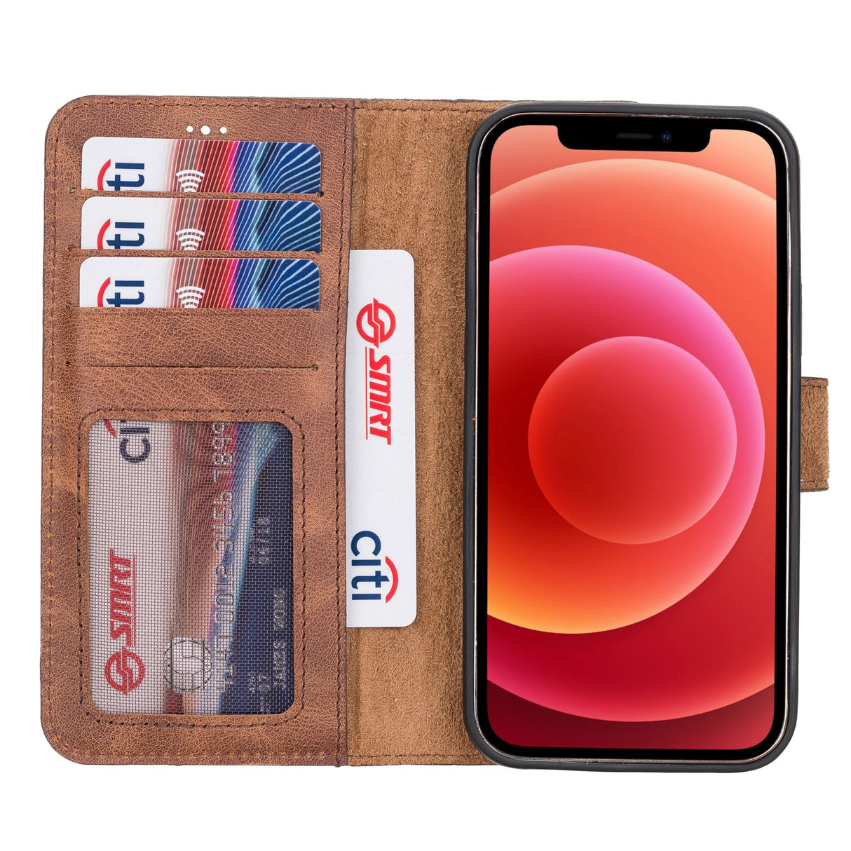 iPhone 12 Leather Wallet Case by Hardiston - premium iPhone 12 Cases