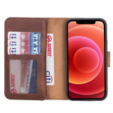 iPhone 12 Mini Leather Dual Wallet Case by Hardiston - premium iPhone 12 Cases