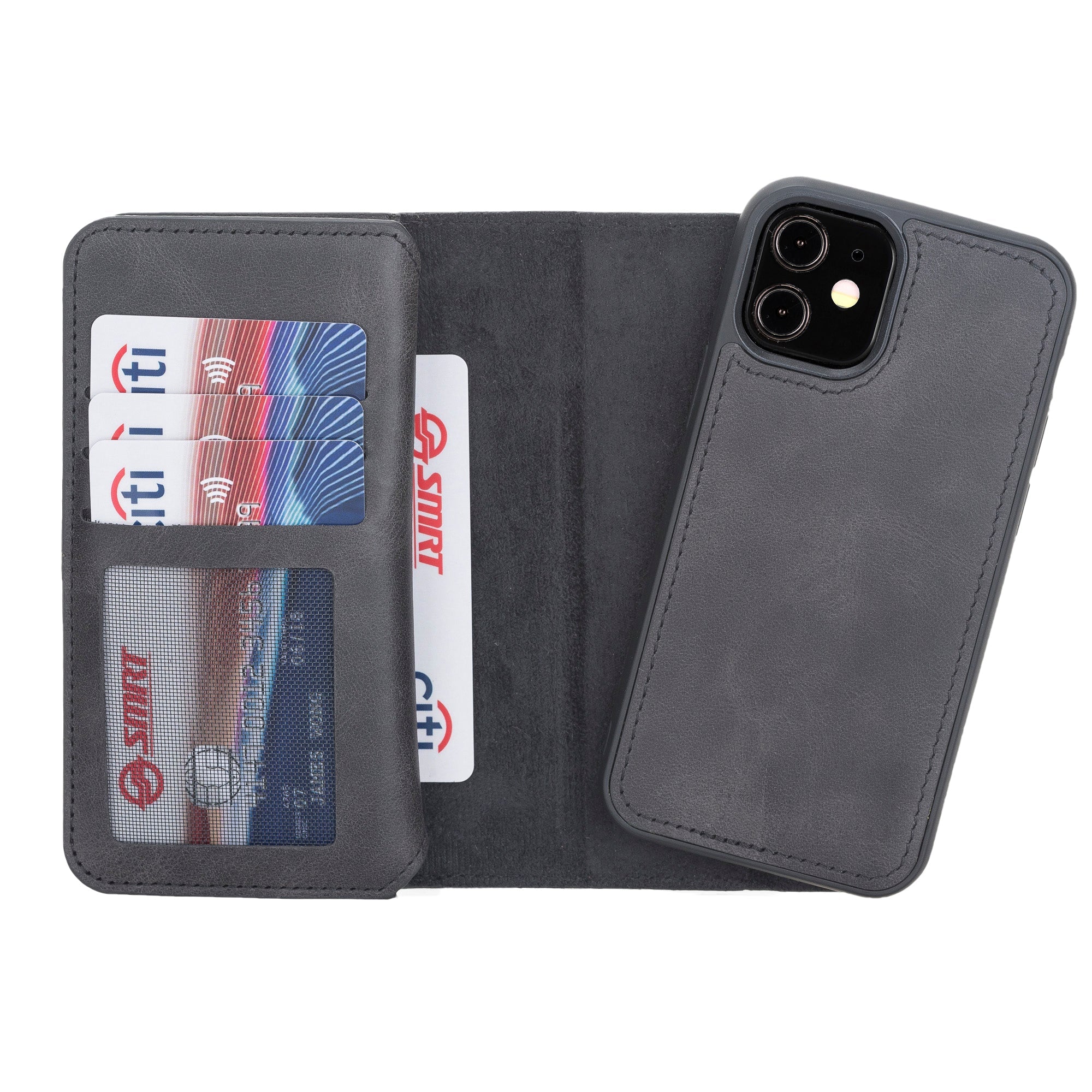 iPhone 12 Mini Leather Dual Wallet Case | Hardiston premium leather