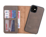 iPhone 12 Mini Leather Dual Wallet Case by Hardiston - premium iPhone 12 Cases
