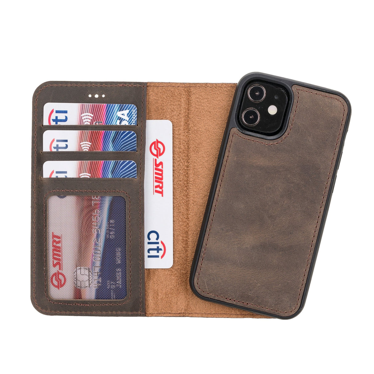 iPhone 12 Mini Leather Wallet Case by Hardiston - premium iPhone 12 Cases