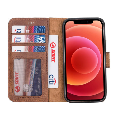 iPhone 12 Mini Leather Wallet Case by Hardiston - premium iPhone 12 Cases