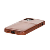 iPhone 12 Mini Snap - on Full Cover Leather Case with Credit Card Slots by Hardiston - premium iPhone 12 Cases