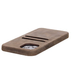 iPhone 12 Pro Max Snap - on Full Cover Leather Case with Credit Card Slots by Hardiston - premium iPhone 12 Cases