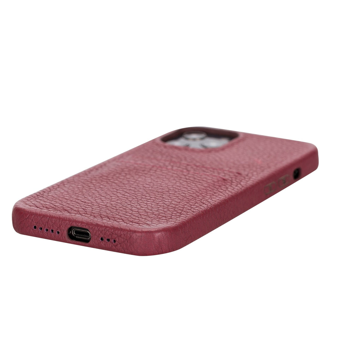 iPhone 12 Pro Max Snap - on Full Cover Leather Case with Credit Card Slots by Hardiston - premium iPhone 12 Cases