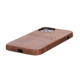 iPhone 12 Pro Max Snap - on Full Cover Leather Case with Credit Card Slots by Hardiston - premium iPhone 12 Cases