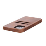 iPhone 12 Pro Max Snap - on Full Cover Leather Case with Credit Card Slots by Hardiston - premium iPhone 12 Cases