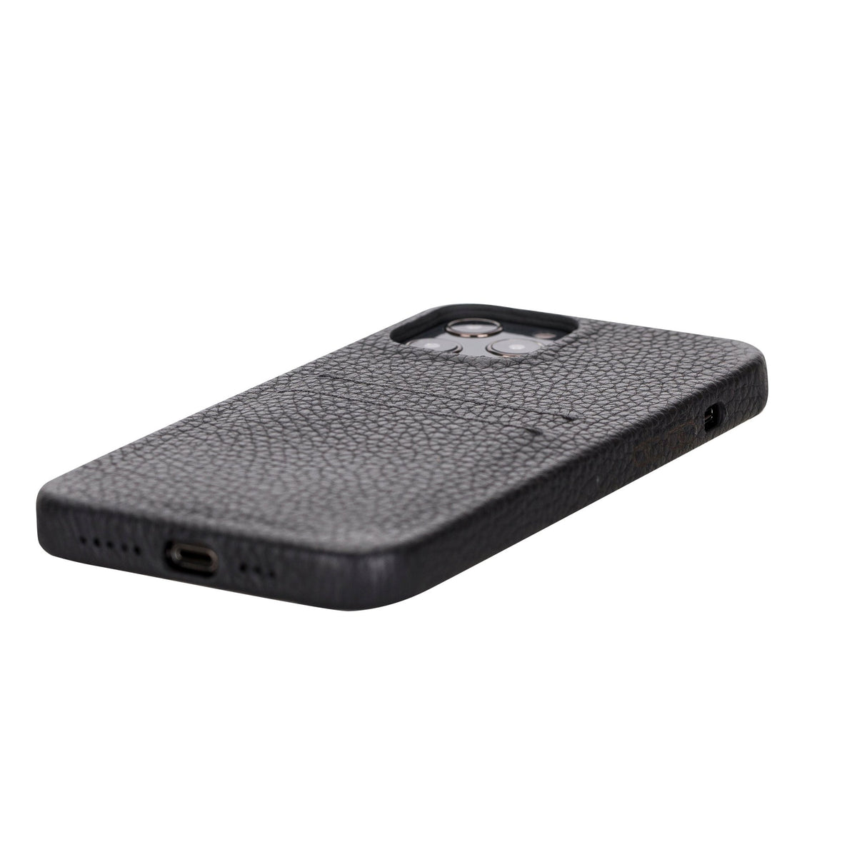 iPhone 12 Pro Max Snap - on Full Cover Leather Case with Credit Card Slots by Hardiston - premium iPhone 12 Cases