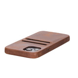 iPhone 12 Pro Snap - on Full Cover Leather Case with Credit Card Slots by Hardiston - premium iPhone 12 Cases