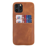 iPhone 12 Snap - on Full Cover Leather Case with Credit Card Slots by Hardiston - premium mws_apo_generated