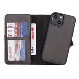 iPhone 13 Mini Leather Dual Wallet Case by Hardiston - premium iPhone 13 Cases