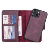 iPhone 13 Mini Leather Dual Wallet Case by Hardiston - premium iPhone 13 Cases