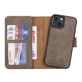iPhone 13 Mini Leather Dual Wallet Case by Hardiston - premium iPhone 13 Cases