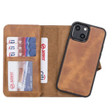 iPhone 13 Mini Leather Dual Wallet Case by Hardiston - premium iPhone 13 Cases