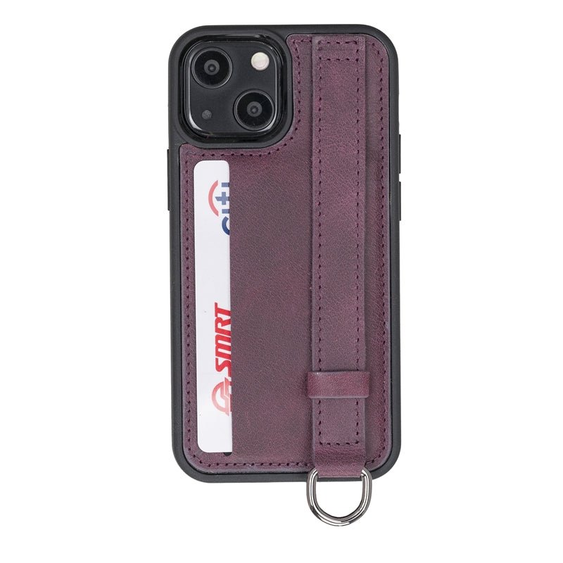 iPhone 13 Mini Snap - on Leather Grip Case by Hardiston - premium iPhone 13 Cases