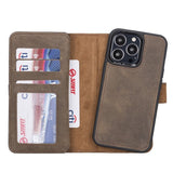 iPhone 13 Pro Leather Dual Wallet Case by Hardiston - premium iPhone 13 Cases