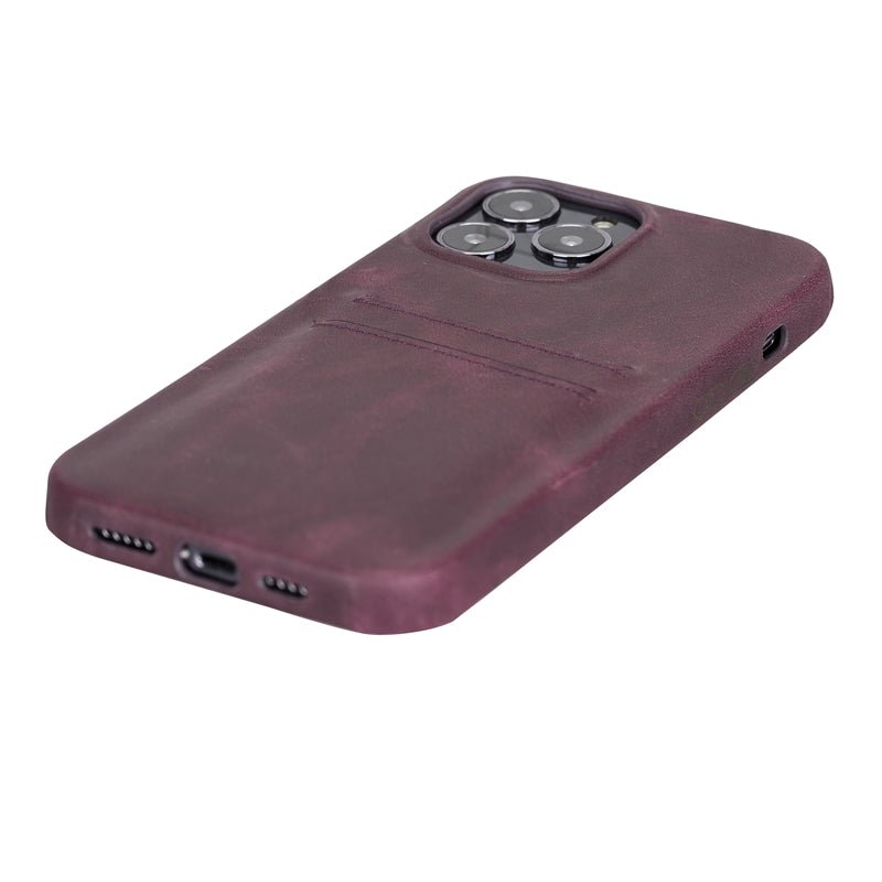 iPhone 13 Pro Leather Snap - on wallet case by Hardiston - premium iPhone 13 Cases