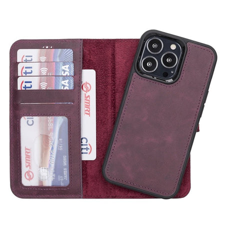 iPhone 13 Pro Leather Wallet Case by Hardiston - premium iPhone 13 Cases