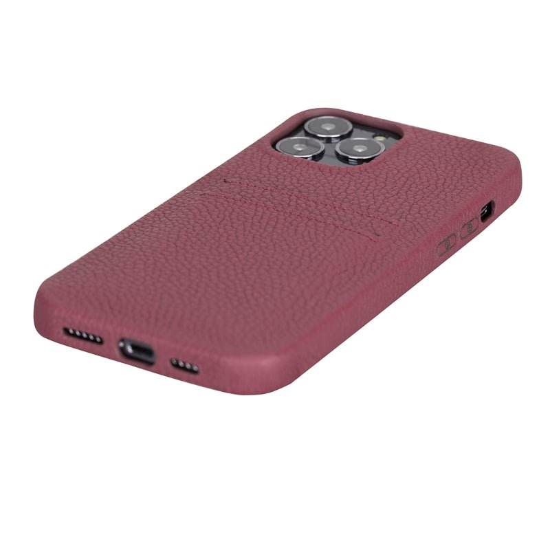 iPhone 13 Pro Max Leather Snap - on wallet case by Hardiston - premium iPhone 13 Cases