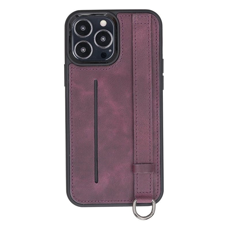iPhone 13 Pro Max Snap - on Leather Grip Case by Hardiston - premium iPhone 13 Cases