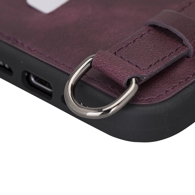 iPhone 13 Pro Max Snap - on Leather Grip Case by Hardiston - premium iPhone 13 Cases