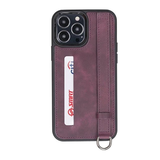 iPhone 13 Pro Max Snap - on Leather Grip Case by Hardiston - premium iPhone 13 Cases