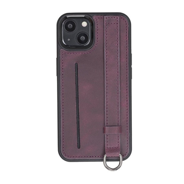 iPhone 13 Snap - on Leather Grip Case by Hardiston - premium iPhone 13 Cases