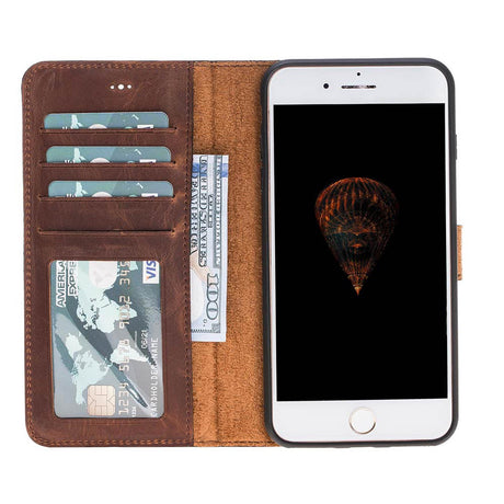 iPhone 8 Plus / iPhone 7 Plus Magnetic Detachable Leather Wallet Case by Hardiston - premium iPhone 7 - 8 - SE Cases