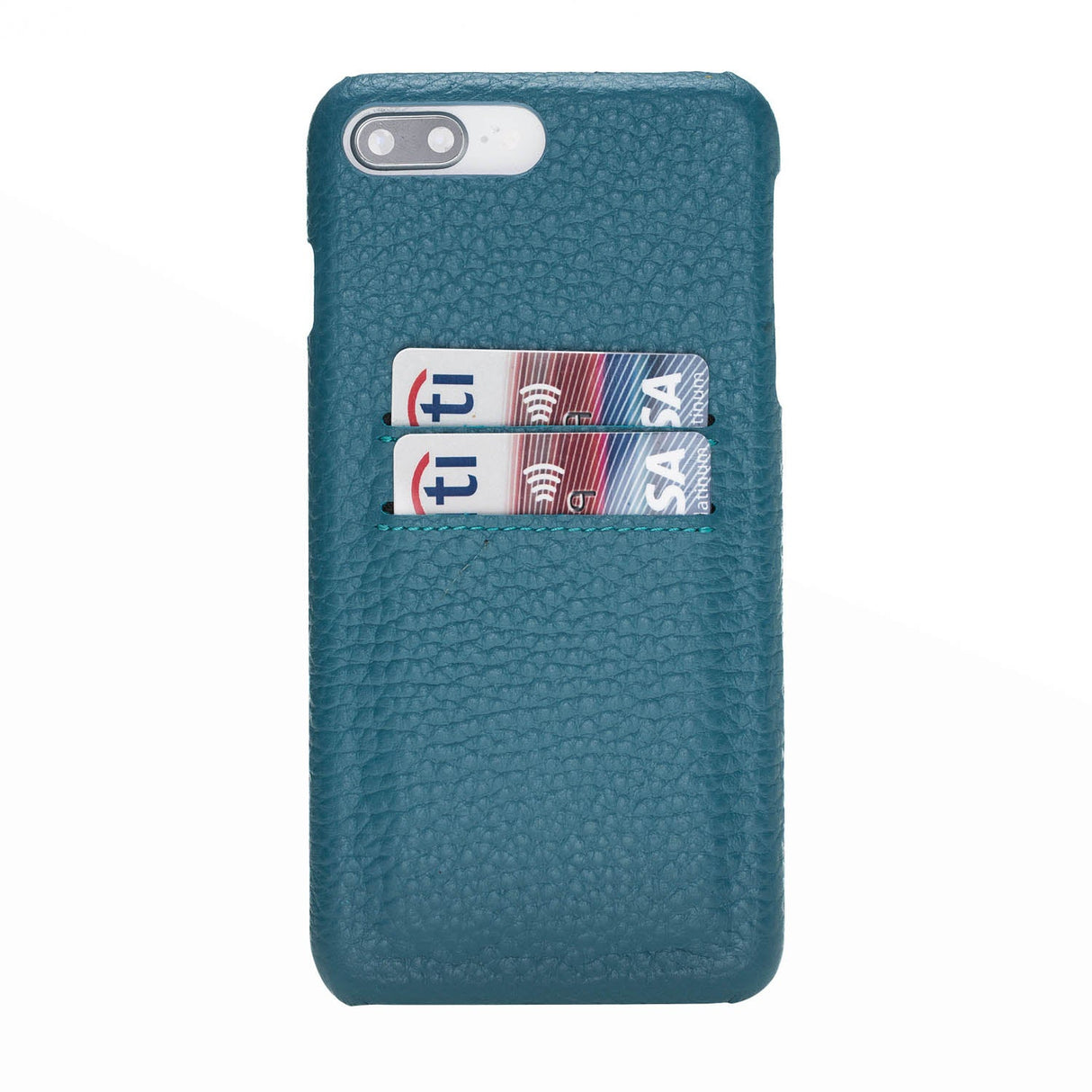 iPhone 8 Plus / iPhone 7 Plus Snap - on Leather Case with Credit Card Slots by Hardiston - premium iPhone 7 - 8 - SE Cases