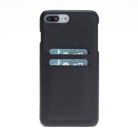 iPhone 8 Plus / iPhone 7 Plus Snap - on Leather Case with Credit Card Slots by Hardiston - premium iPhone 7 - 8 - SE Cases