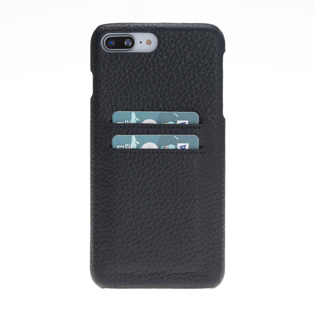 iPhone 8 Plus / iPhone 7 Plus Snap - on Leather Case with Credit Card Slots by Hardiston - premium iPhone 7 - 8 - SE Cases