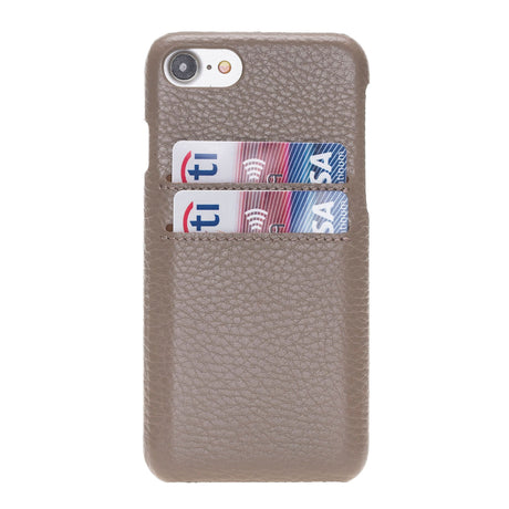 iPhone 8 Plus / iPhone 7 Plus Snap - on Leather Case with Credit Card Slots by Hardiston - premium iPhone 7 - 8 - SE Cases