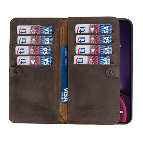 iPhone X / XS Dual Fold Magnetic Detachable Leather Wallet Case by Hardiston - premium iPhone 10 (X) Cases