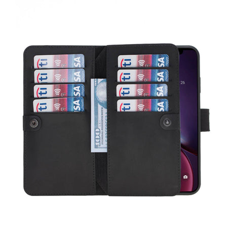 iPhone X / XS Dual Fold Magnetic Detachable Leather Wallet Case by Hardiston - premium iPhone 10 (X) Cases